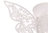 Papier Serviettenringe Schmetterlinge weiß
