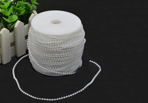 Perlenband weiß 10 Meter