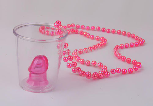 Halskette mit Penis-Schnapsglas