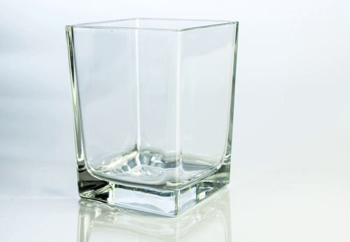 Glasbehälter viereckig ohne Deckel