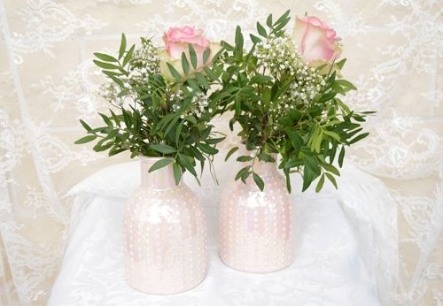 Porzellan Vase rosa